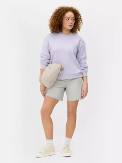 Bluza z okrągłym dekoltem i nadrukiem