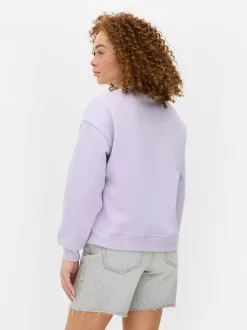 Bluza z okrągłym dekoltem i nadrukiem