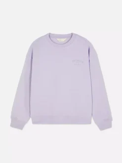 Bluza z okrągłym dekoltem i nadrukiem