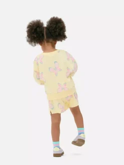 Bluza z okrągłym dekoltem i szorty ze sznurkiem