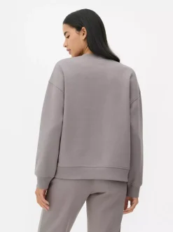 Bluza z okrągłym dekoltem i nadrukiem