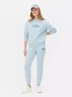 Bluza z okrągłym dekoltem i nadrukiem