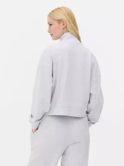 Bluza z suwakiem 1/2 o waflowej fakturze, do zestawu