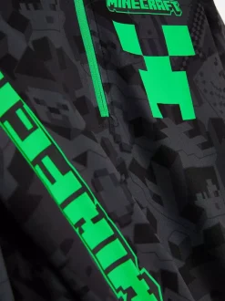 Bluza z suwakiem do połowy i motywem Minecrafta