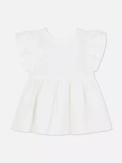 Bluzka z krótkim rękawem z muślinu