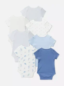 Body z krótkim rękawem i motywem dinozaura, 7 szt.