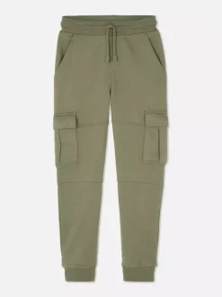 Bojówki dresowe ze sznurkiem ściągającym