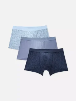 Bokserki biodrówki z geometrycznym wzorem, 3 pary