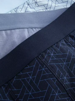 Bokserki biodrówki z geometrycznym wzorem, 3 pary