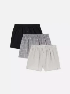 Bokserki w kratę, 3 pary