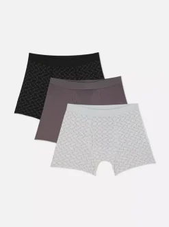 Bokserki z geometrycznym wzorem, 3 pary