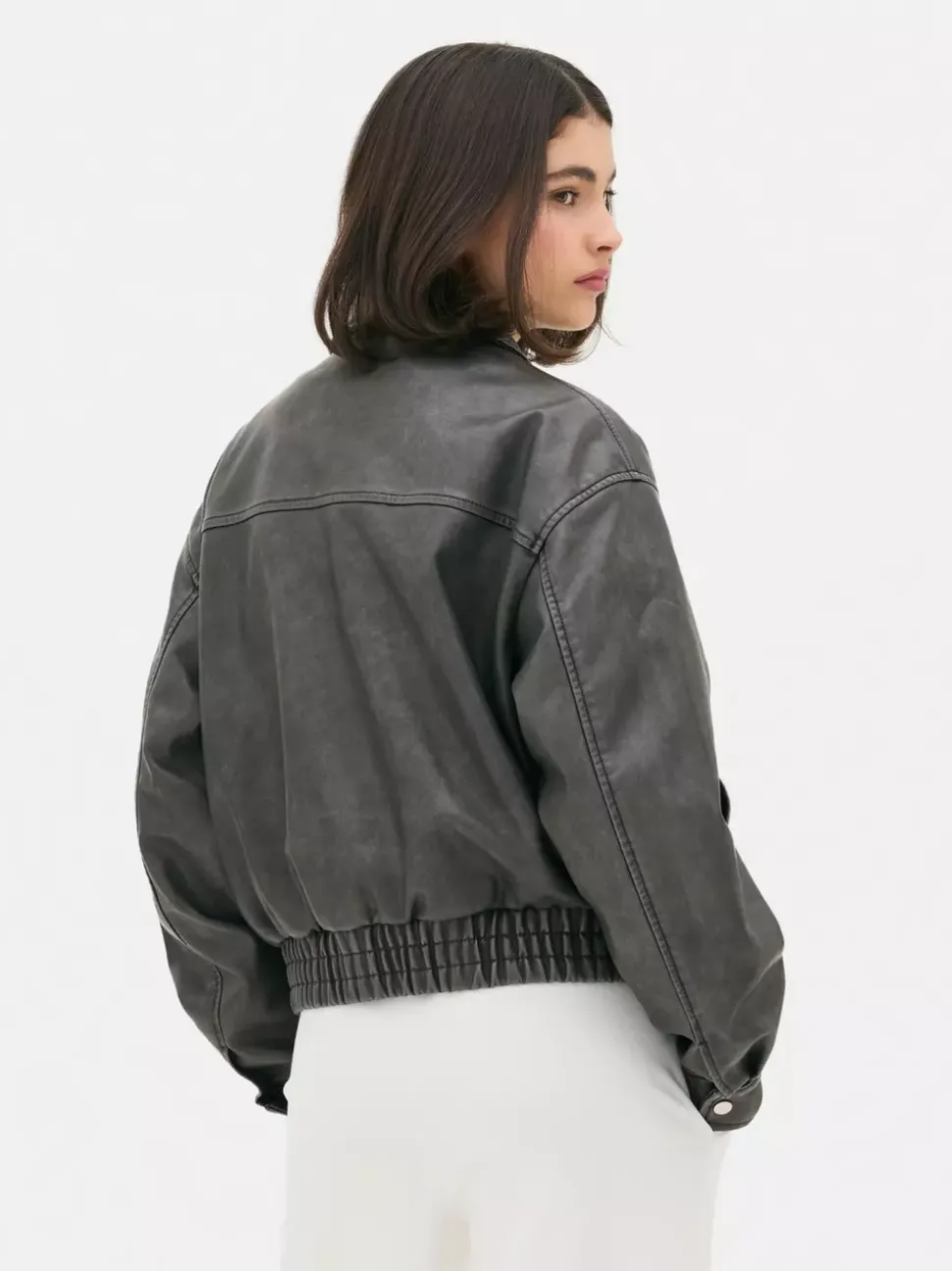 Bomberka ze sztucznej skóry