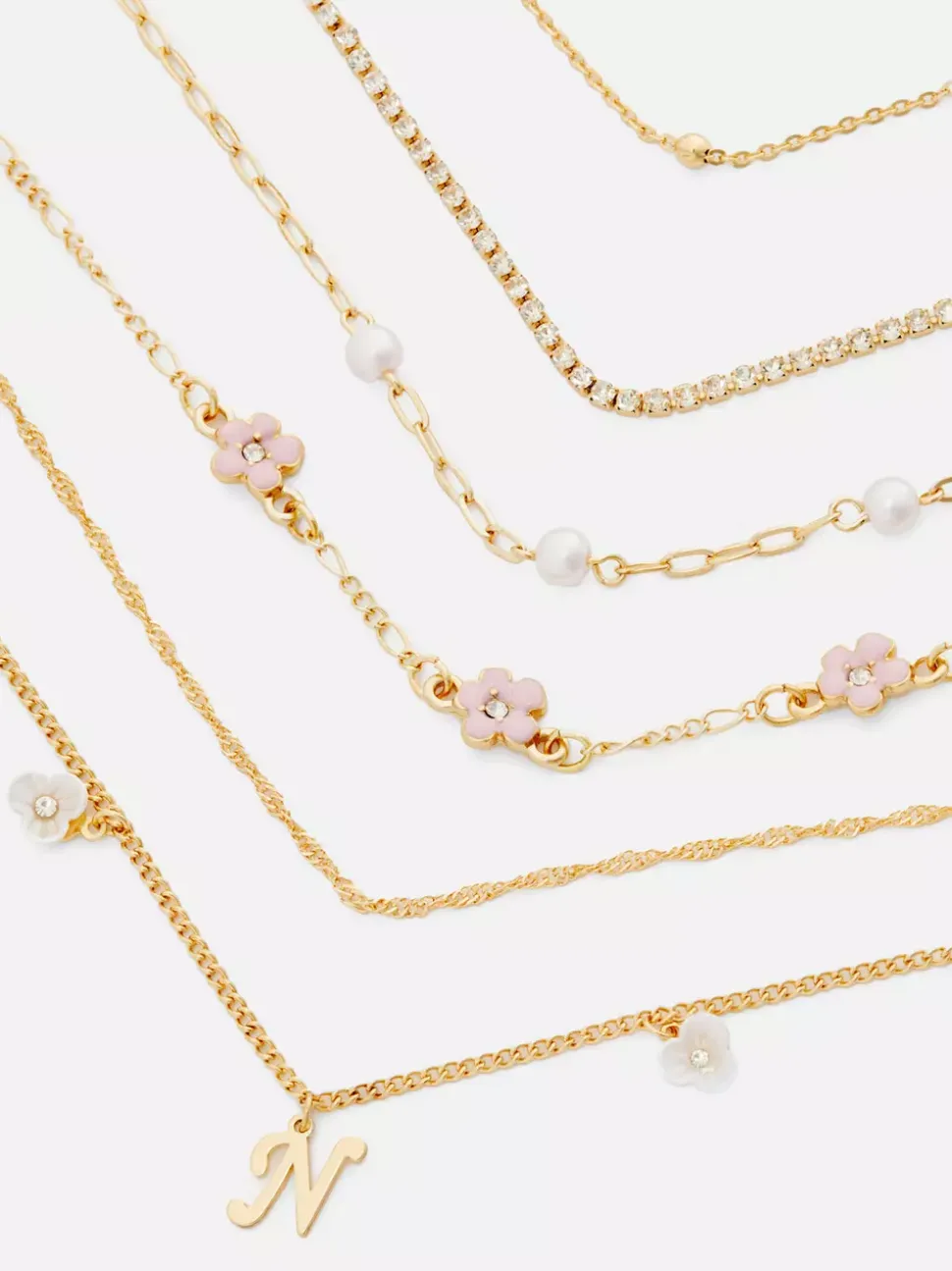 Bransoletki z inicjałem, 6 szt.