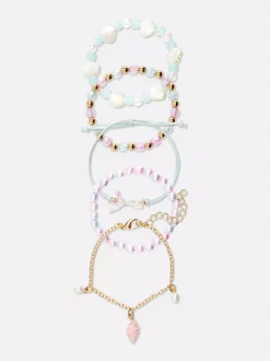 Bransoletki z motywem muszelek, 5 szt.