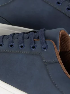 Buty sportowe z niską cholewką ze sztucznego zamszu