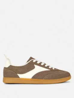 Buty sportowe ze sztucznego zamszu z niską cholewką