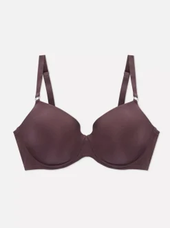 Błyszczący biustonosz pod T-shirt, rozmiary miseczki D–G