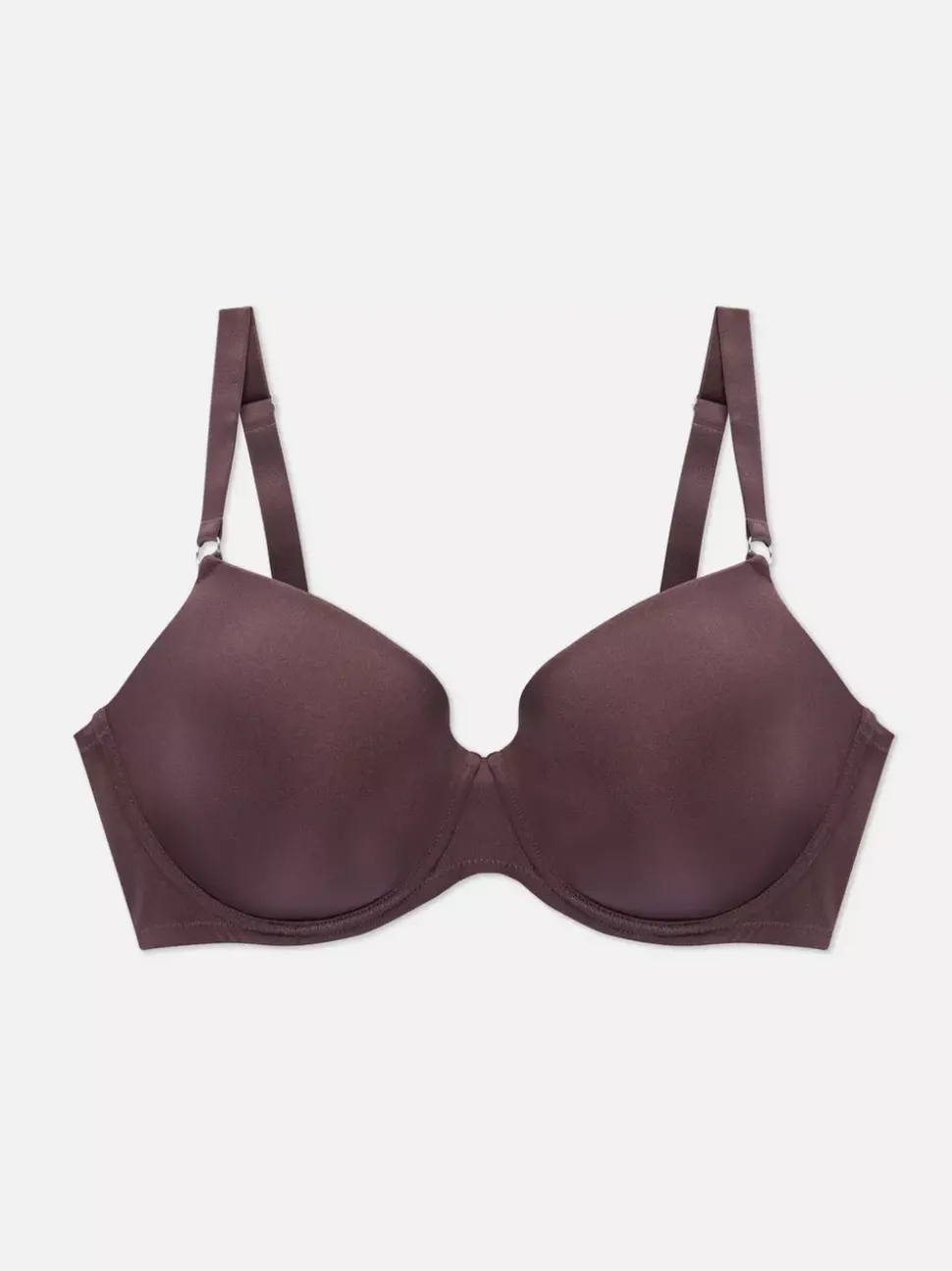 Błyszczący biustonosz pod T-shirt, rozmiary miseczki D–G