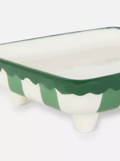 Ceramiczna mydelniczka w paski