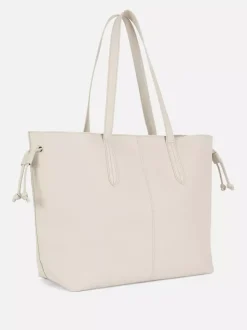 Ściągana sznurkiem torba shopper ze sztucznej skóry