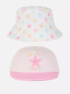 Czapka z daszkiem i kapelusz wędkarski z rozgwiazdą