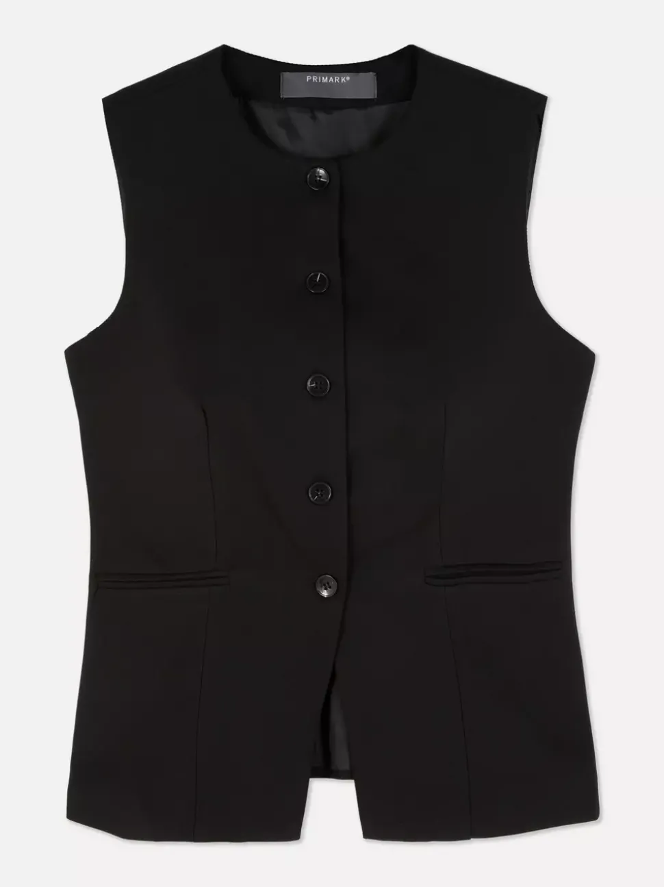 Czarna kamizelka o wydłużonym kroju