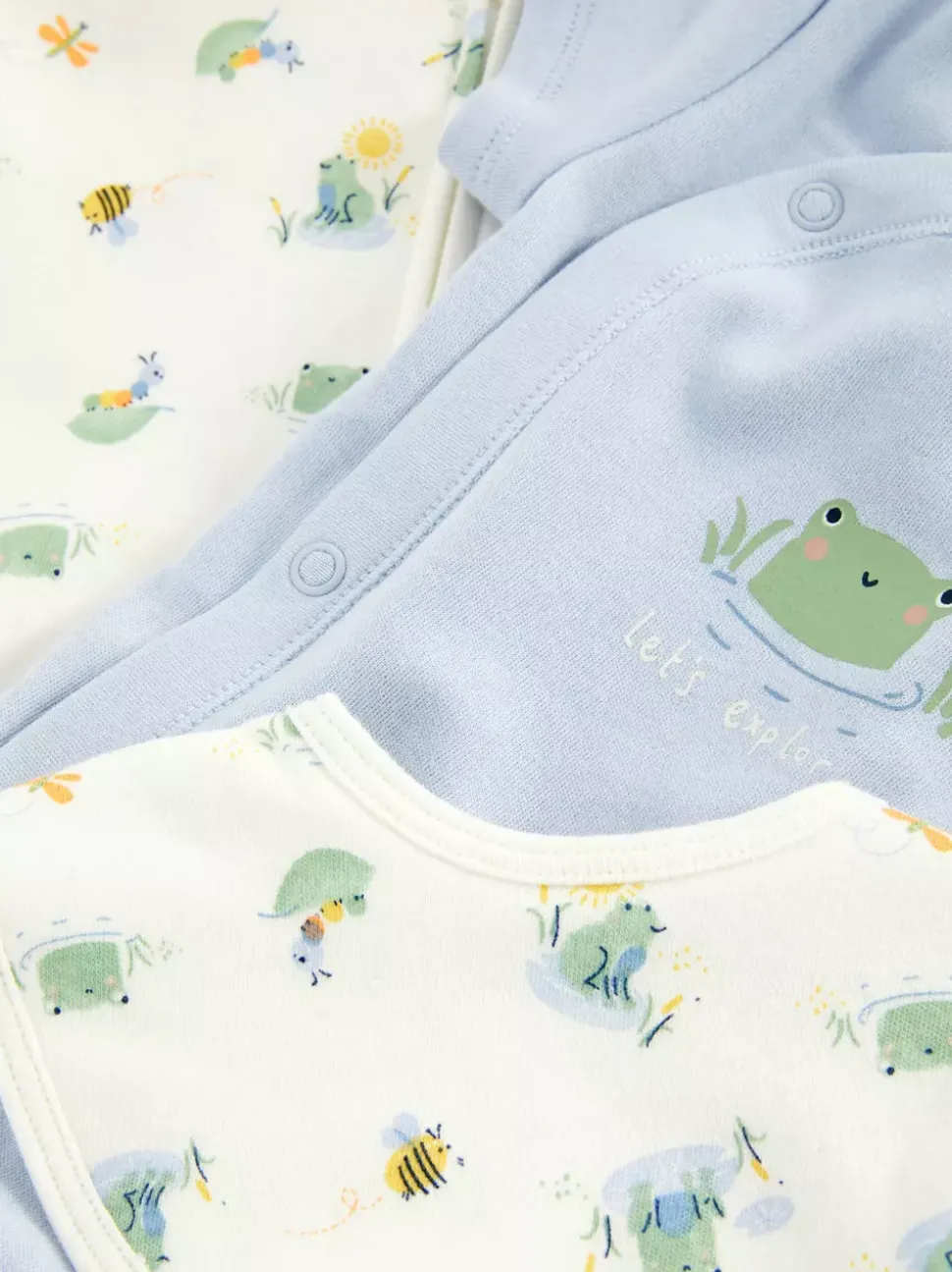 3-częściowy komplet z motywem żaby dla noworodka