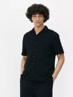 Dżersejowa koszula z zapięciem na guziki