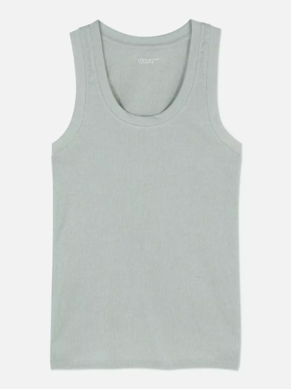 Dżersejowa koszulka prążkowana bez rękawów