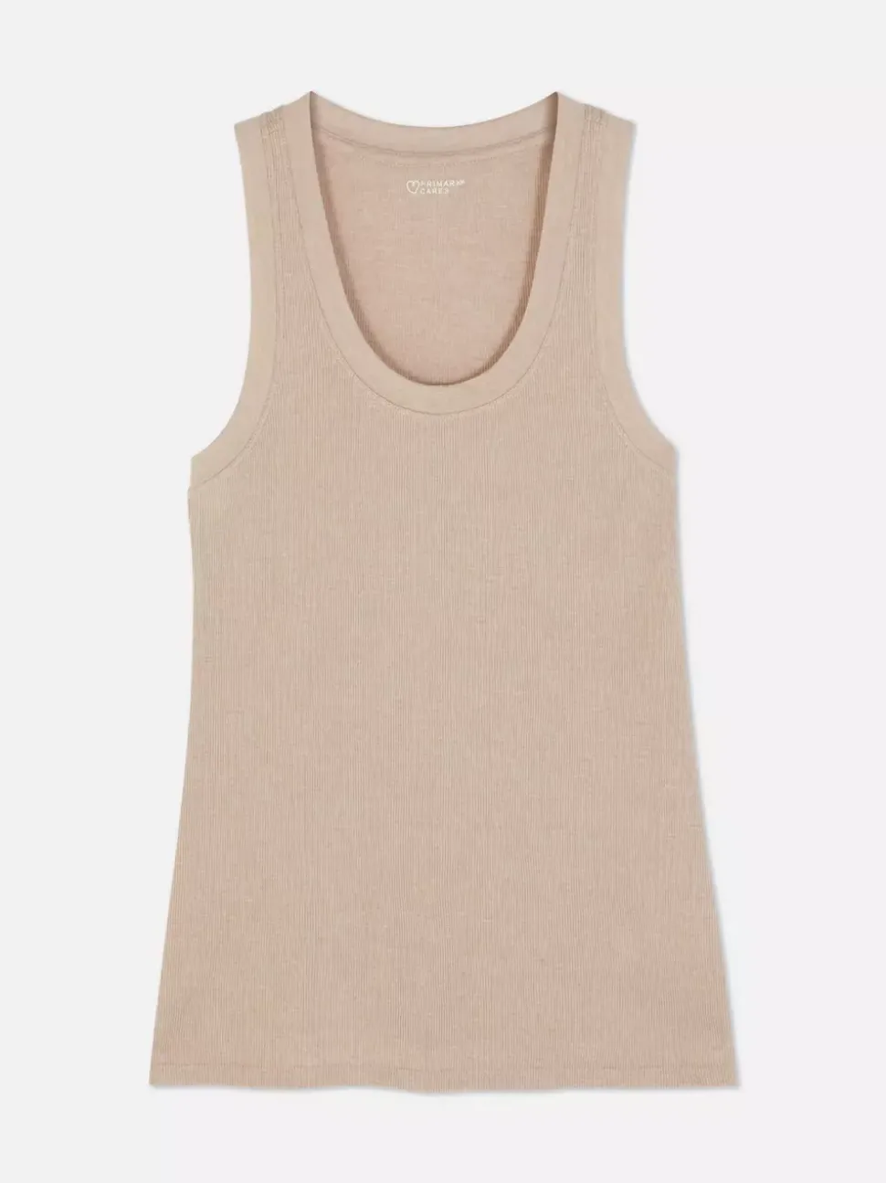 Dżersejowa koszulka prążkowana bez rękawów