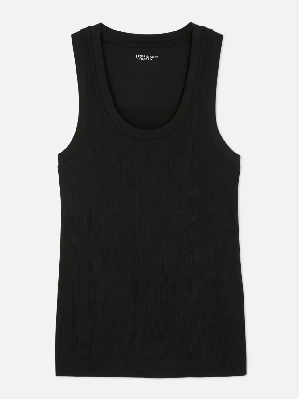 Dżersejowa koszulka prążkowana bez rękawów