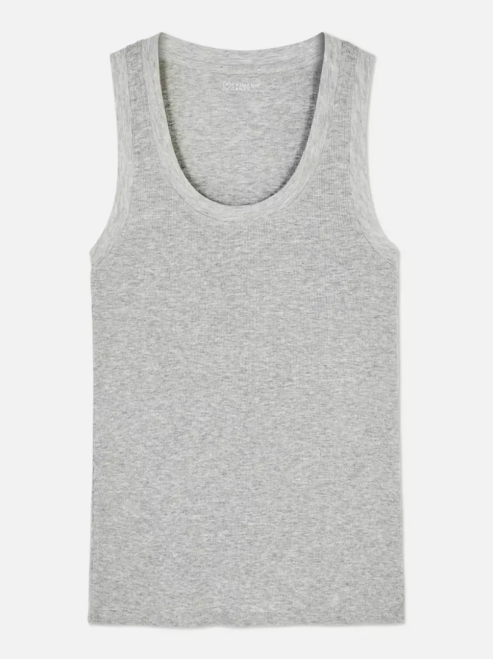 Dżersejowa koszulka prążkowana bez rękawów