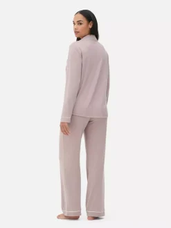 Dżersejowa piżama typu boyfriend