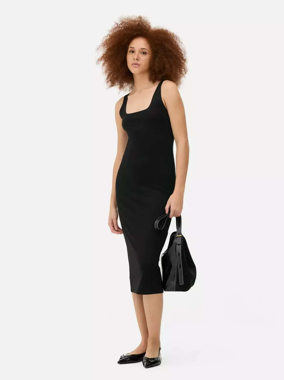 Dżersejowa sukienka bez rękawów