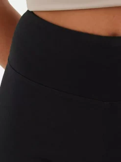 Dżersejowe legginsy z wysokim stanem