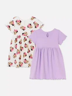 Dżersejowe sukienki z Myszką Minnie Disneya, 2 szt.