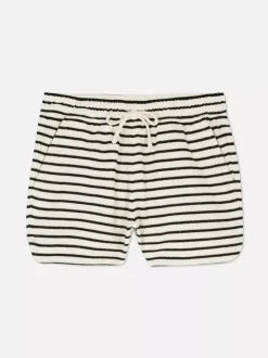 Dżersejowe szorty w paski