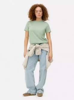 Dżersejowy niezbędny T-shirt z krótkim rękawem