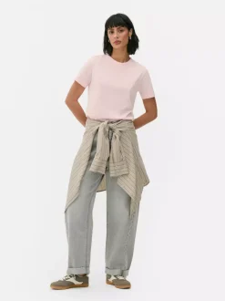 Dżersejowy niezbędny T-shirt z krótkim rękawem