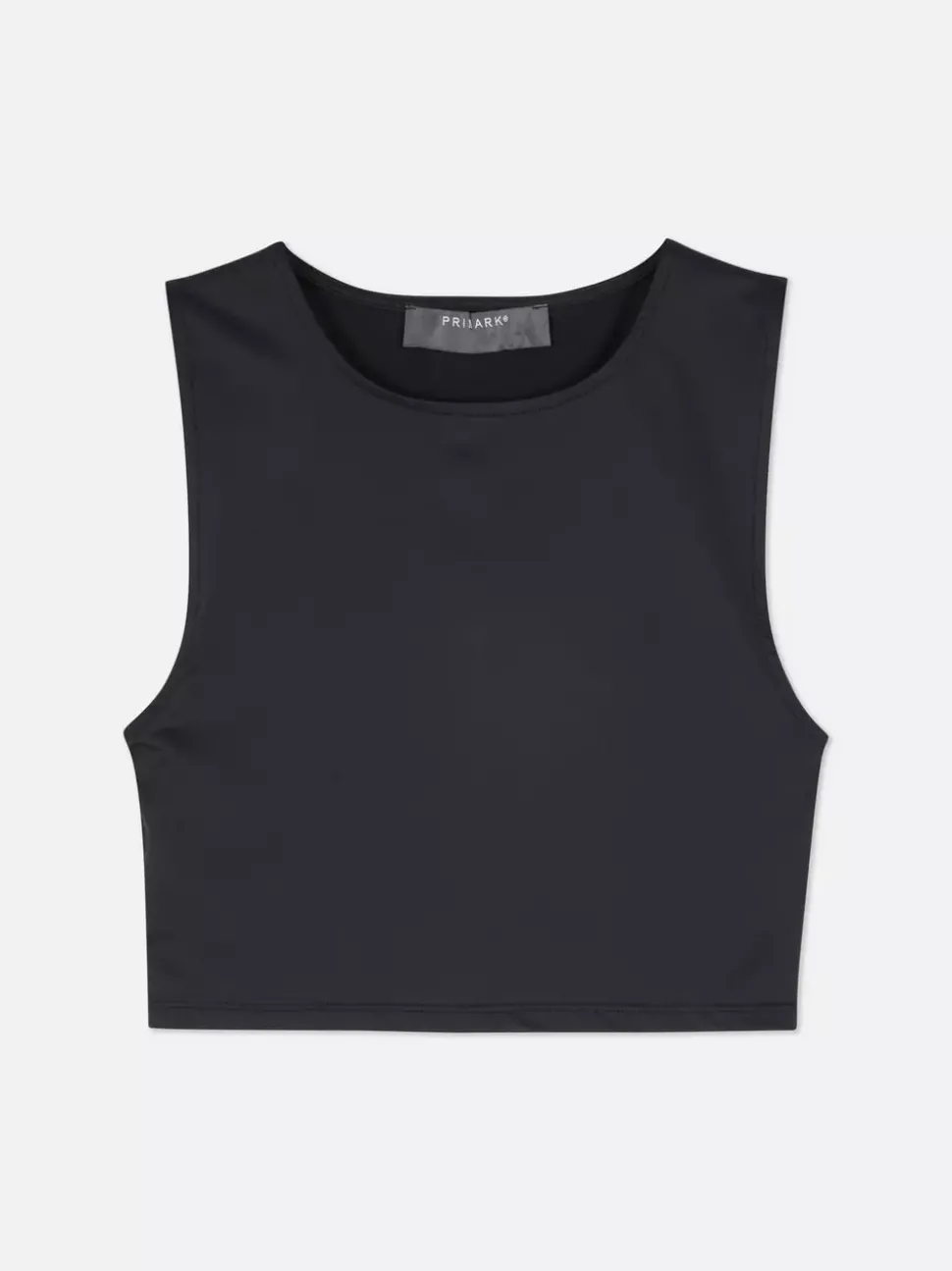 Dżersejowy top bez rękawów z efektem drugiej skóry