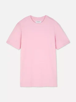 Dopasowany T-shirt o wysokiej zawartości bawełny