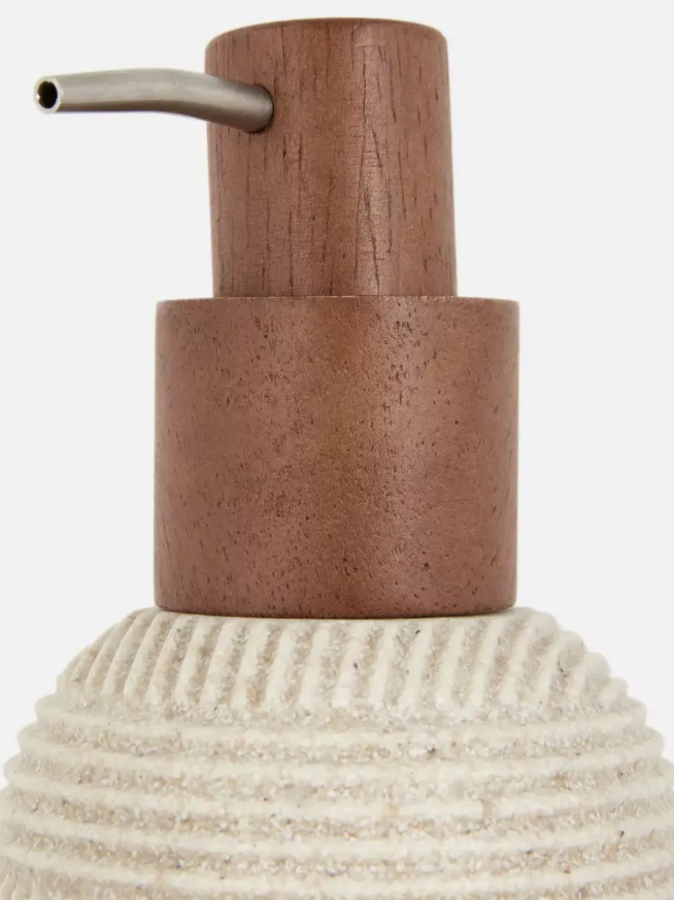 Dozownik mydła z teksturowaną powierzchnią