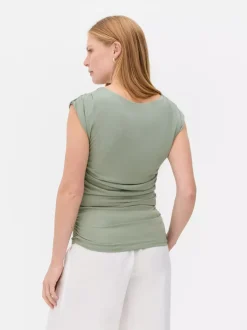 Drapowany top bez rękawów The Edit