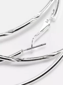 Duże kolczyki koła, 2 pary