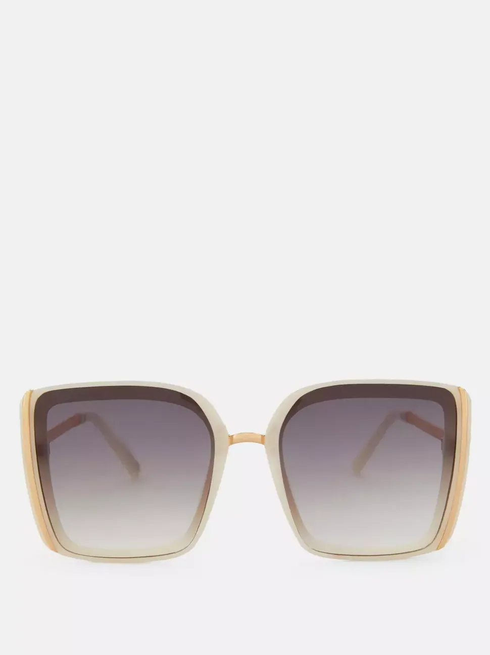 Duże okulary przeciwsłoneczne w kwadratowej oprawce