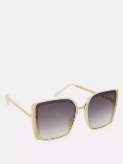 Duże okulary przeciwsłoneczne w kwadratowej oprawce