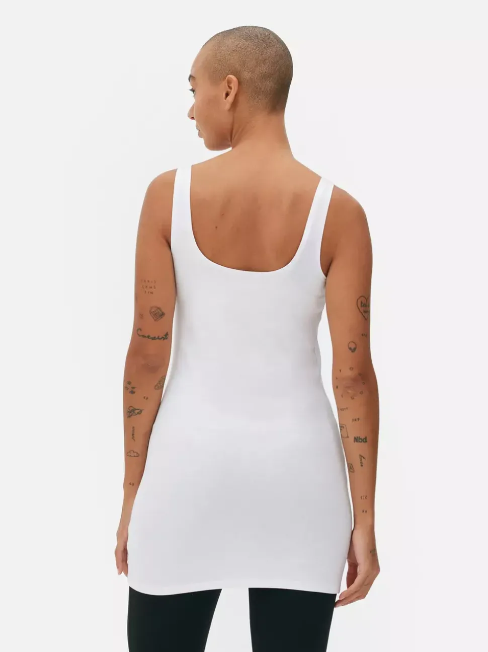 Długa koszulka bez rękawów