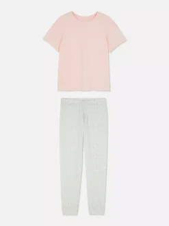 Długa piżama dżersejowa