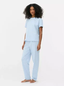 Długa piżama dżersejowa