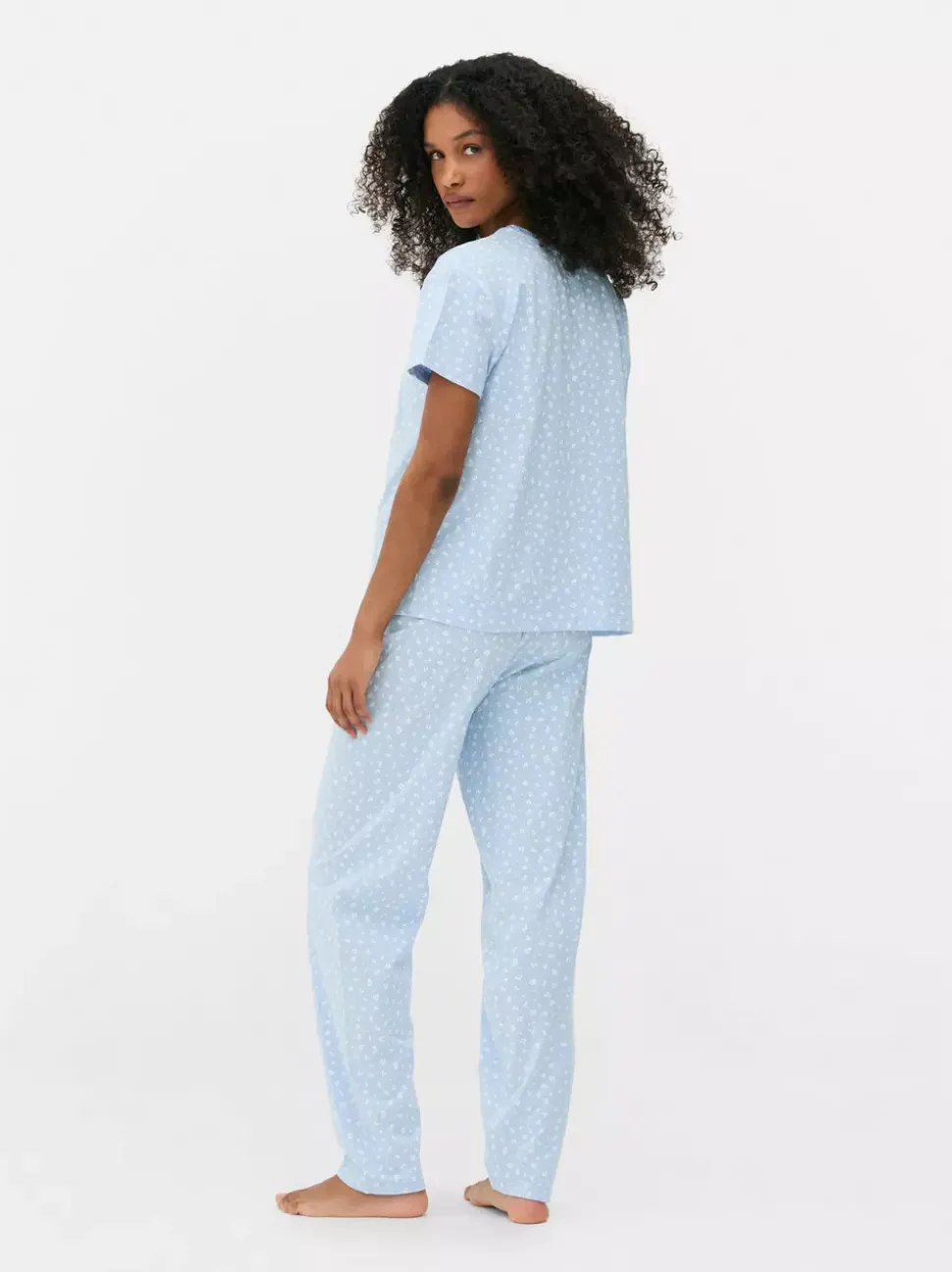 Długa piżama dżersejowa